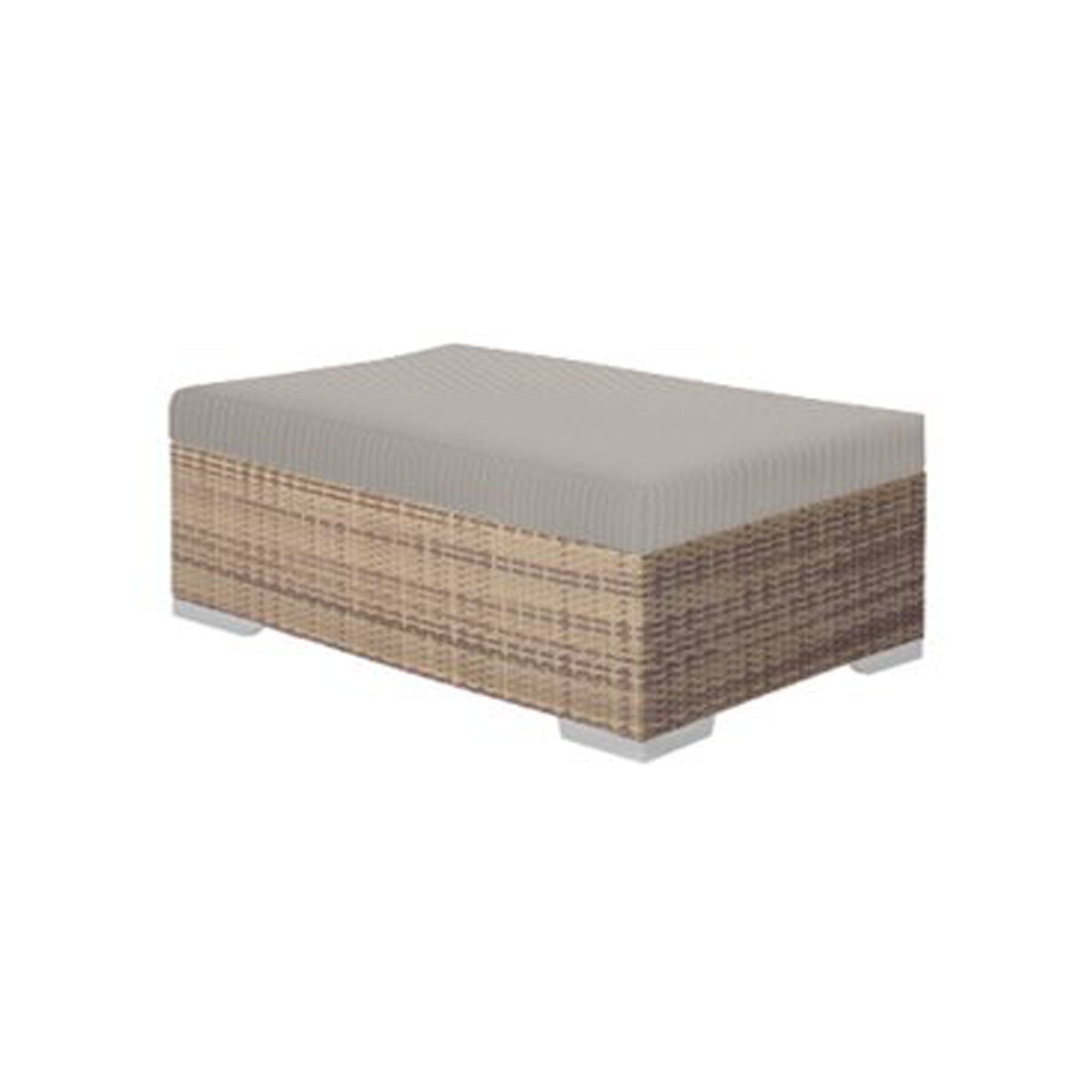 Tropitone Arzo Woven Rectangular Ottoman W/ Cushion - Grade C