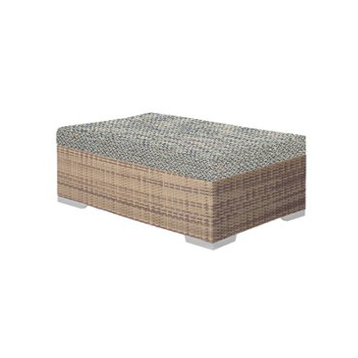 Tropitone Arzo Woven Rectangular Ottoman W/ Cushion - Grade C