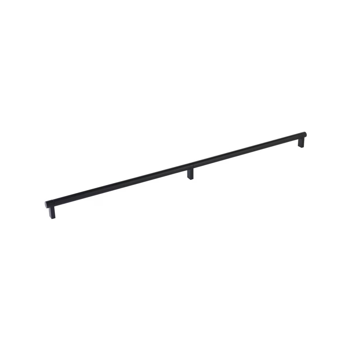 EMTEK PULL 24"RECUS15, SMUS19 - SATIN NICKEL/FLAT BLACK