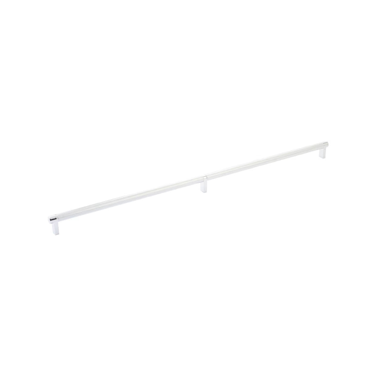 EMTEK PULL 24"RECUS15, KNUS26 - SATIN NICKEL/POLISHED CHROME