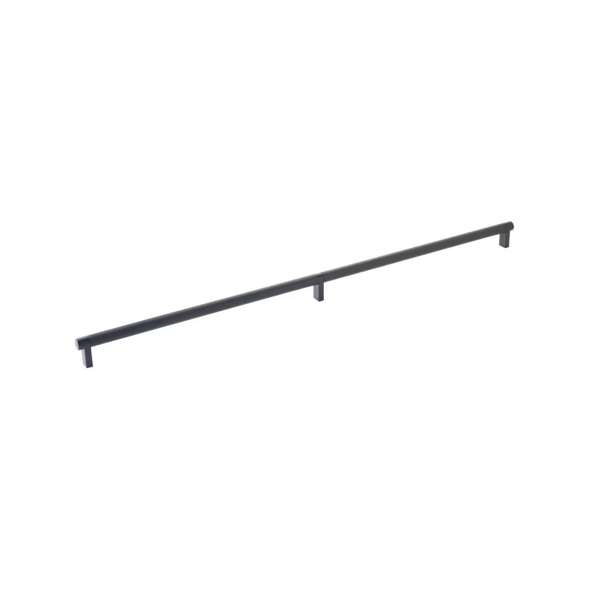 EMTEK PULL 24"RECUS15, KNUS19 - SATIN NICKEL/FLAT BLACK