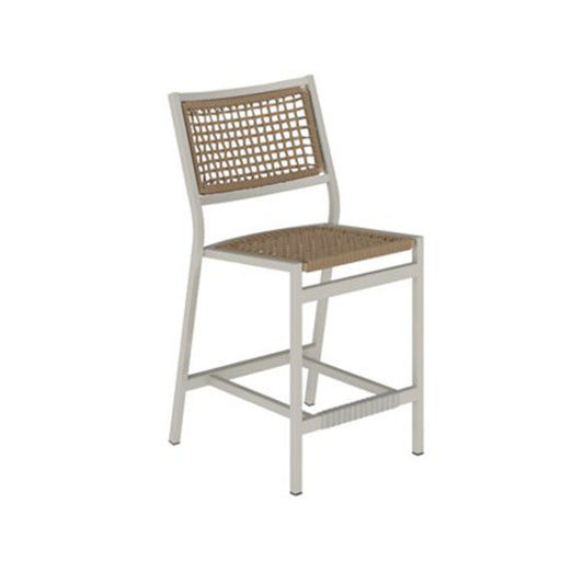 Tropitone Cabana Club Rope Armless Stationary Bar Stool, 28"