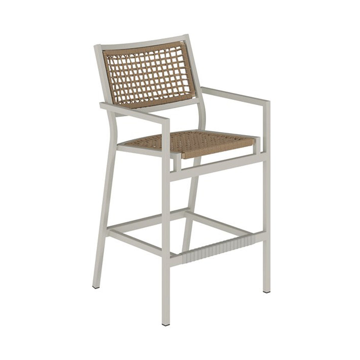 Tropitone Cabana Club Rope Stationary Bar Stool