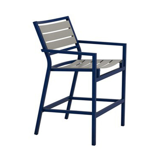 Tropitone Cabana Club Aluminum Slat Stationary Bar Stool