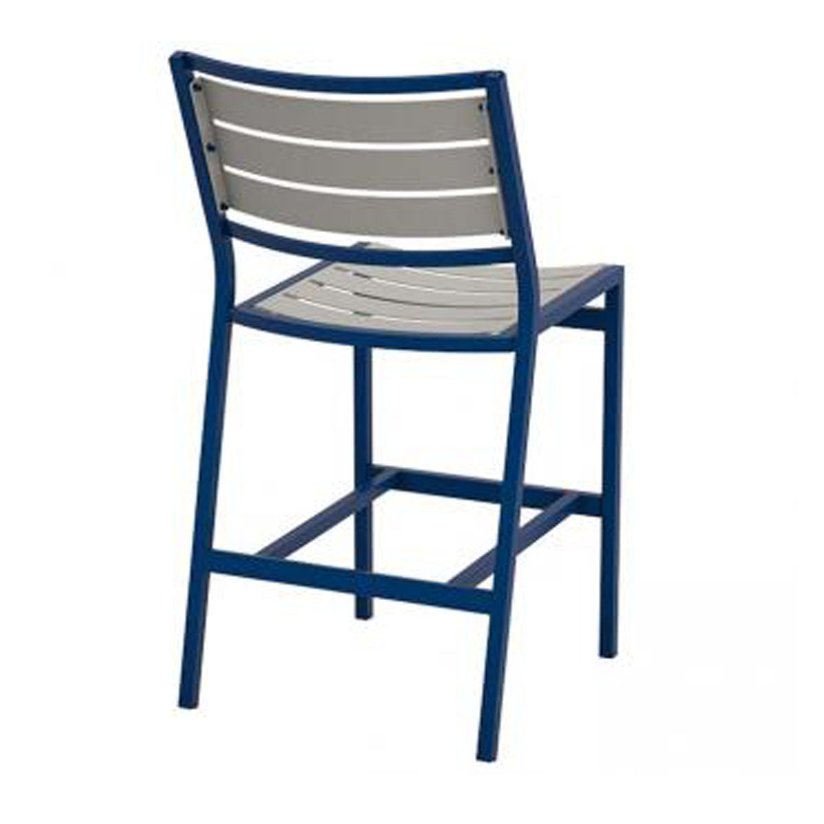 Tropitone Cabana Club Aluminum Slat Armless Stationary Counter Height Stool, 25"
