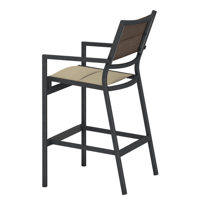 Tropitone Cabana Club Padded Sling Stationary Bar Stool
