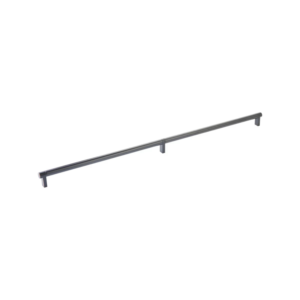 EMTEK PULL 24"RECUS15, SMUS10B - SATIN NICKEL/OIL RUBBED BRONZE
