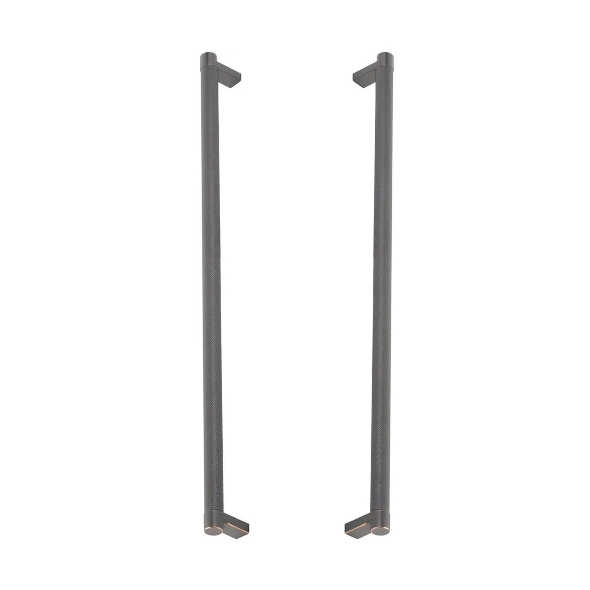 EMTEK APP PULL 18" REC SCU, KNUS10B - SATIN COPPER/OIL RUBBED BRONZE