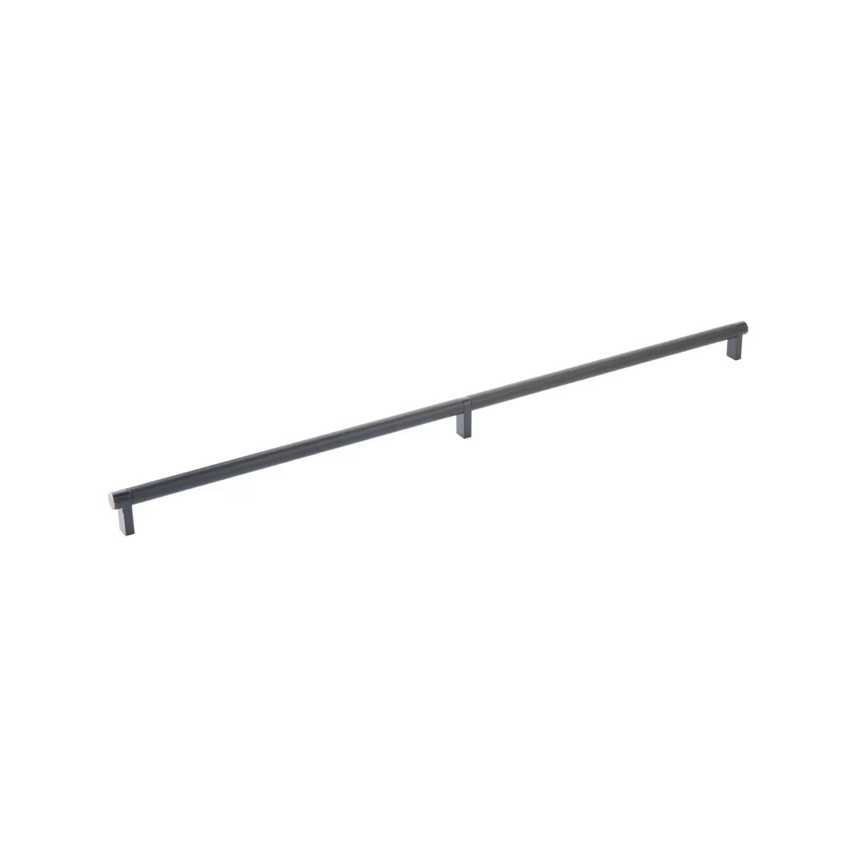 EMTEK PULL 24" RECUS19, KNUS10B - FLAT BLACK/OIL RUBBED BRONZE
