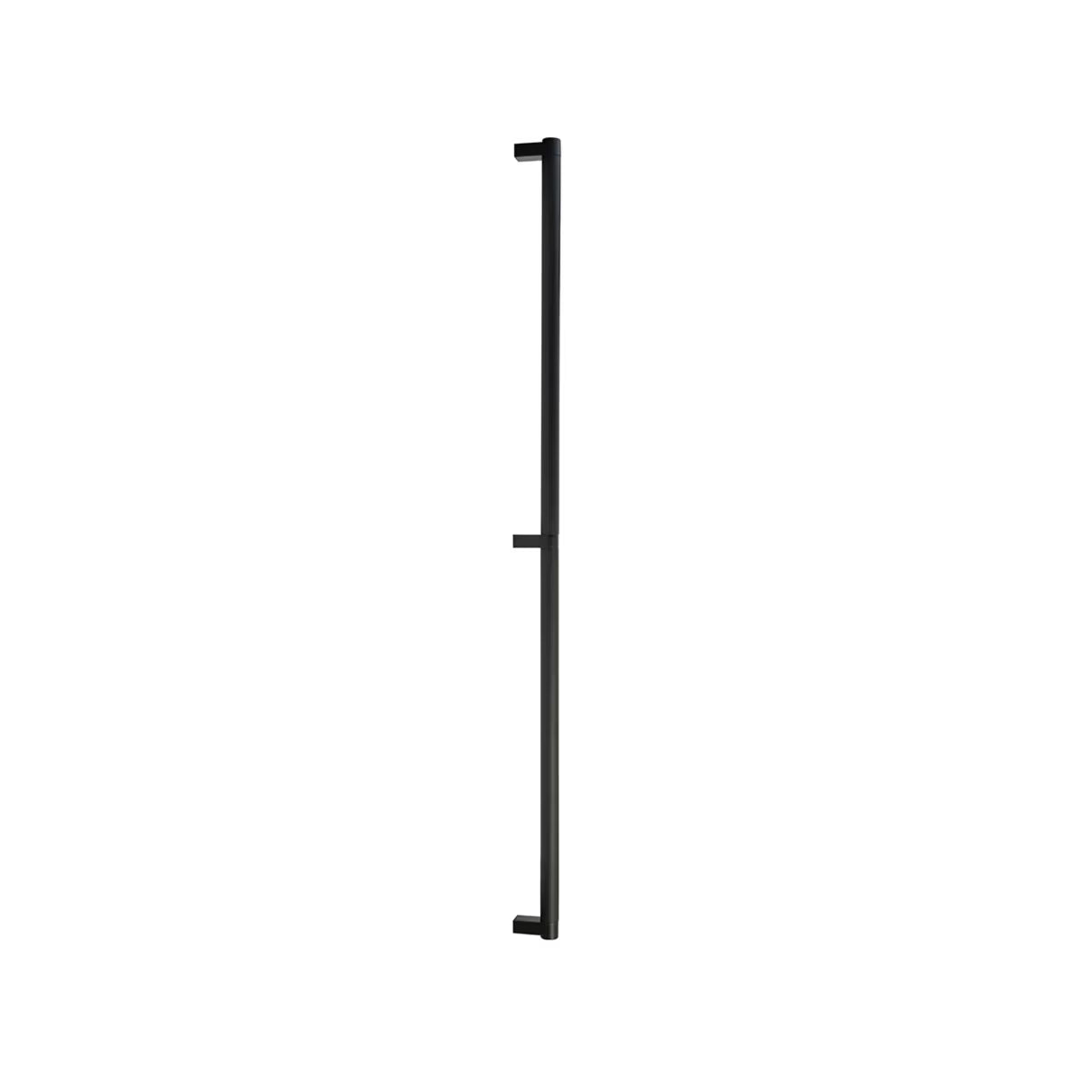 EMTEK BTB,APP PULL 54" RECUS19, SMUS4 - FLAT BLACK/SATIN BRASS