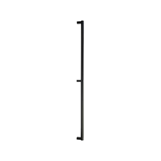 EMTEK BTB,APP PULL 54" RECUS19, KNUS4 - FLAT BLACK/SATIN BRASS