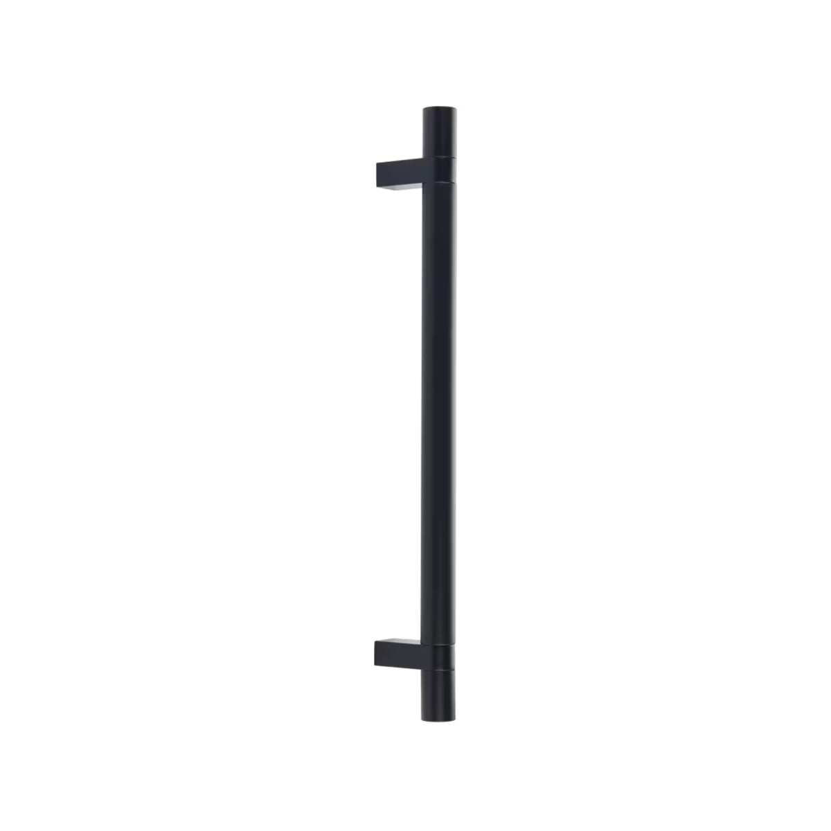 EMTEK APP PULL 12"  RECBUS19, SMUS14-BTB MNT - FLAT BLACK/POLISHED NICKEL