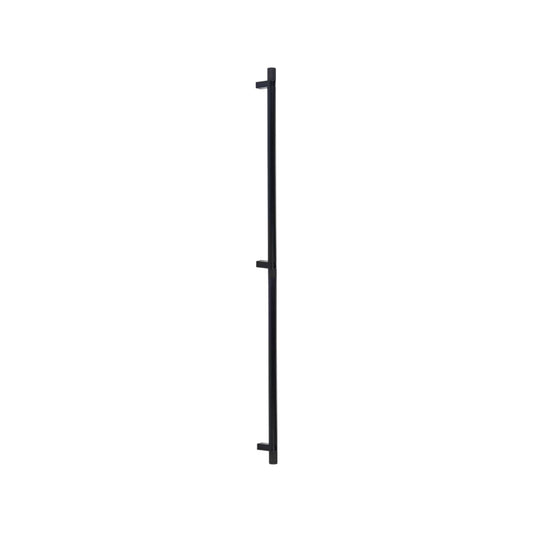EMTEK BTB BAR APP PULL 54" RCBUS19, KNUS4 - FLAT BLACK/SATIN BRASS