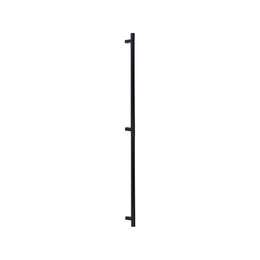 EMTEK BTB BAR APP PULL 54" RCBUS19, SMUS4 - FLAT BLACK/SATIN BRASS