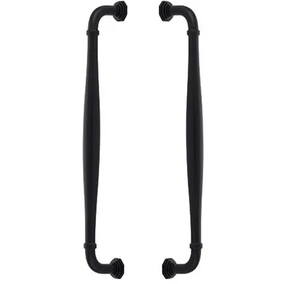 EMTEK BLY APP PULL 12"  US19 - FLAT BLACK