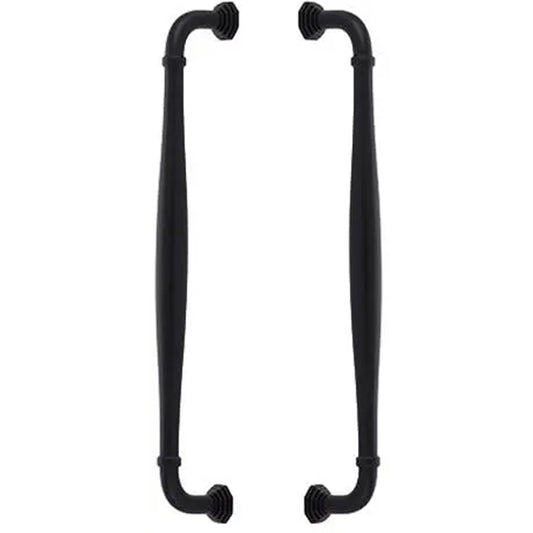 EMTEK BLY APP PULL 12"  US19 - FLAT BLACK