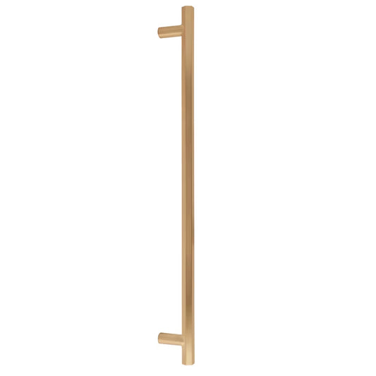 EMTEK MOD HEX APP PULL 12"  US4 - SATIN BRASS