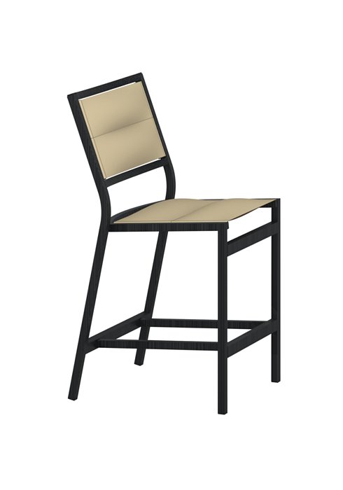 Tropitone Cabana Club Padded Sling Armless Stationary Counter Height Stool, 25" - Grade C