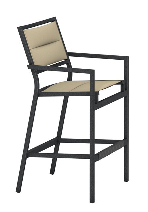 Tropitone Cabana Club Padded Sling Stationary Bar Stool - Grade C