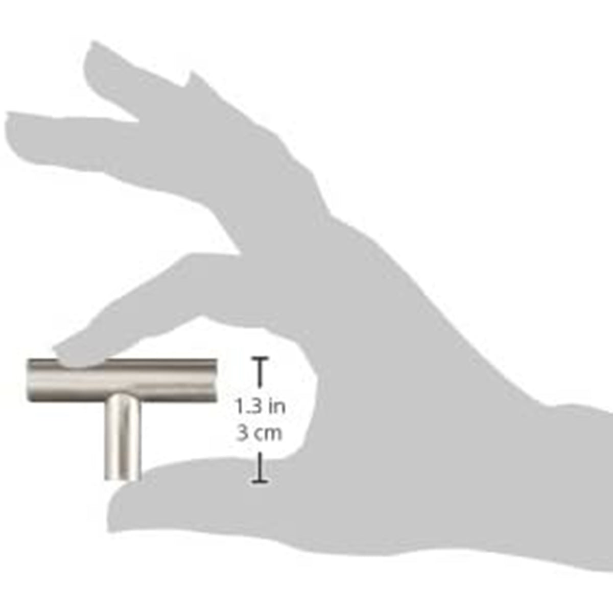 EMTEK SSBART-KNOB 2" OA - STAINLESS STEEL