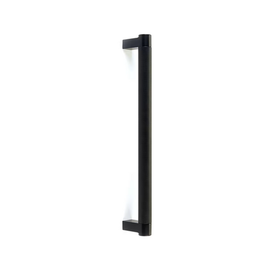 EMTEK APP PULL 12" REC SCU, KNUS19-BTB MNT - SATIN COPPER/FLAT BLACK