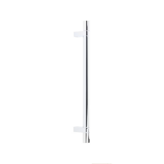 EMTEK CS, BAR APP PULL 54" RCBUS19, SMUS26 - FLAT BLACK/POLISHED CHROME