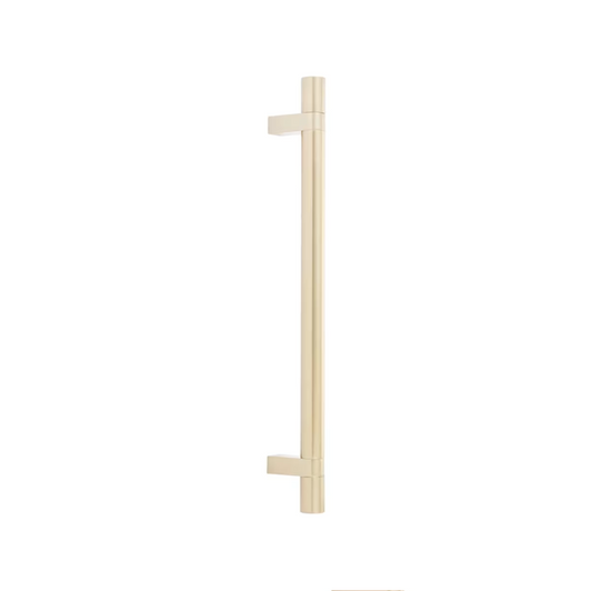 EMTEK CS, BAR APP PULL 54" RCBUS19, SMUS4 - FLAT BLACK/SATIN BRASS