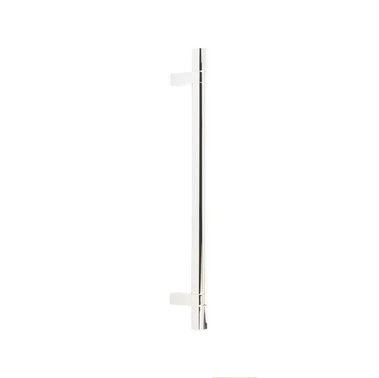 EMTEK CS, BAR APP PULL 54" RCBUS19, SMUS14 - FLAT BLACK/POLISHED NICKEL