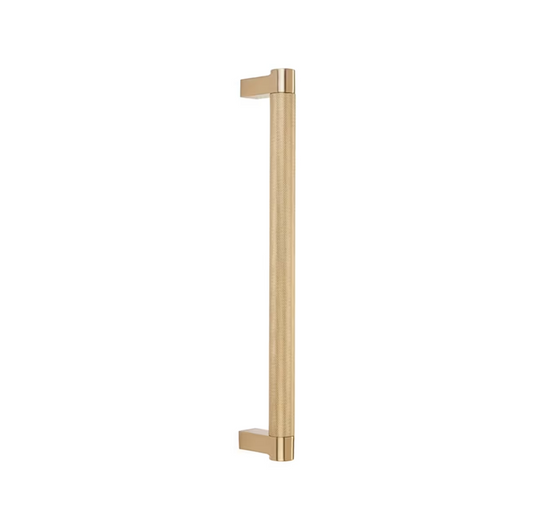 EMTEK APP PULL 12" RECUS10B, KNUS4-BTB MNT - OIL RUBBED BRONZE/SATIN BRASS