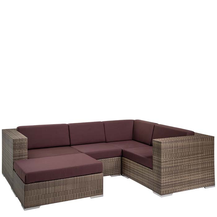 Tropitone Arzo Woven Rectangular Ottoman W/ Cushion